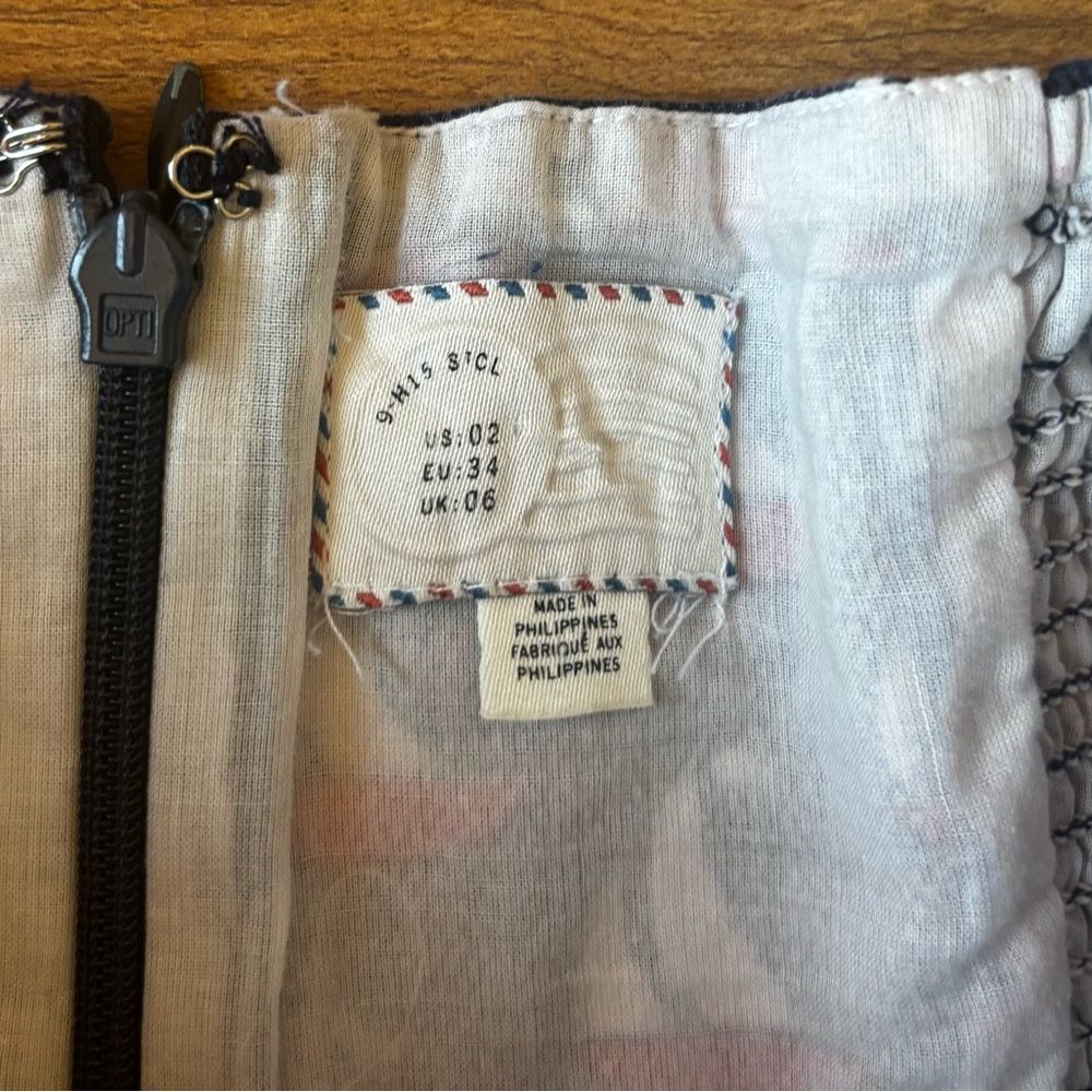 Anthropologie Postmark Windward Sailboat Nautical A-Line Halter Dress Size 2 - Picture 8 of 9